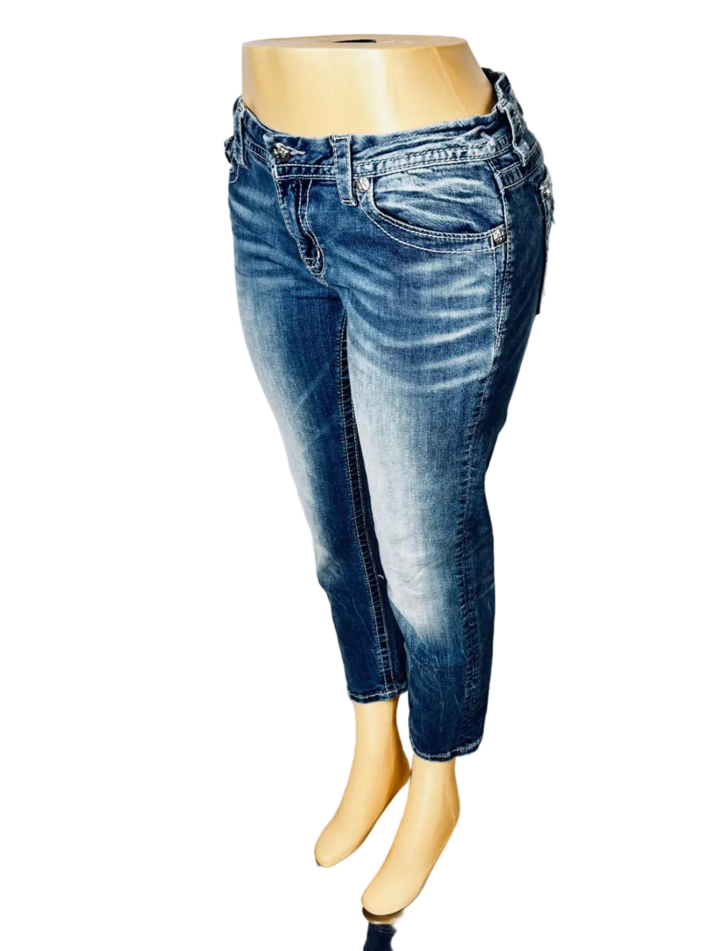 Vintage Y2K Era Miss Me Jeans Medium Wash Womens 31” waist Pre Owned