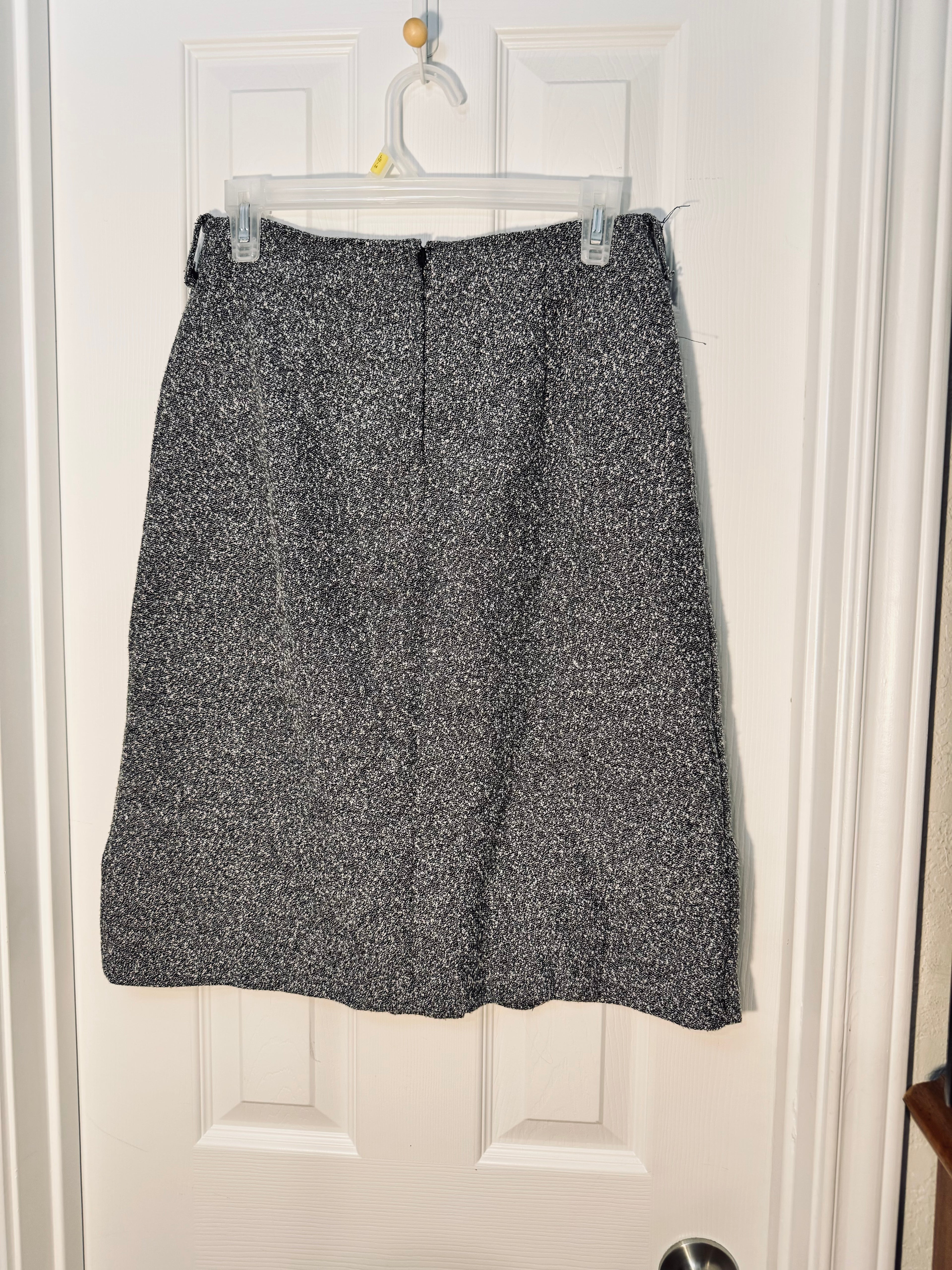 Vintage 90s La Belle Fashions Space-Dye Marl Knit Midi Skirt - Junior's 9