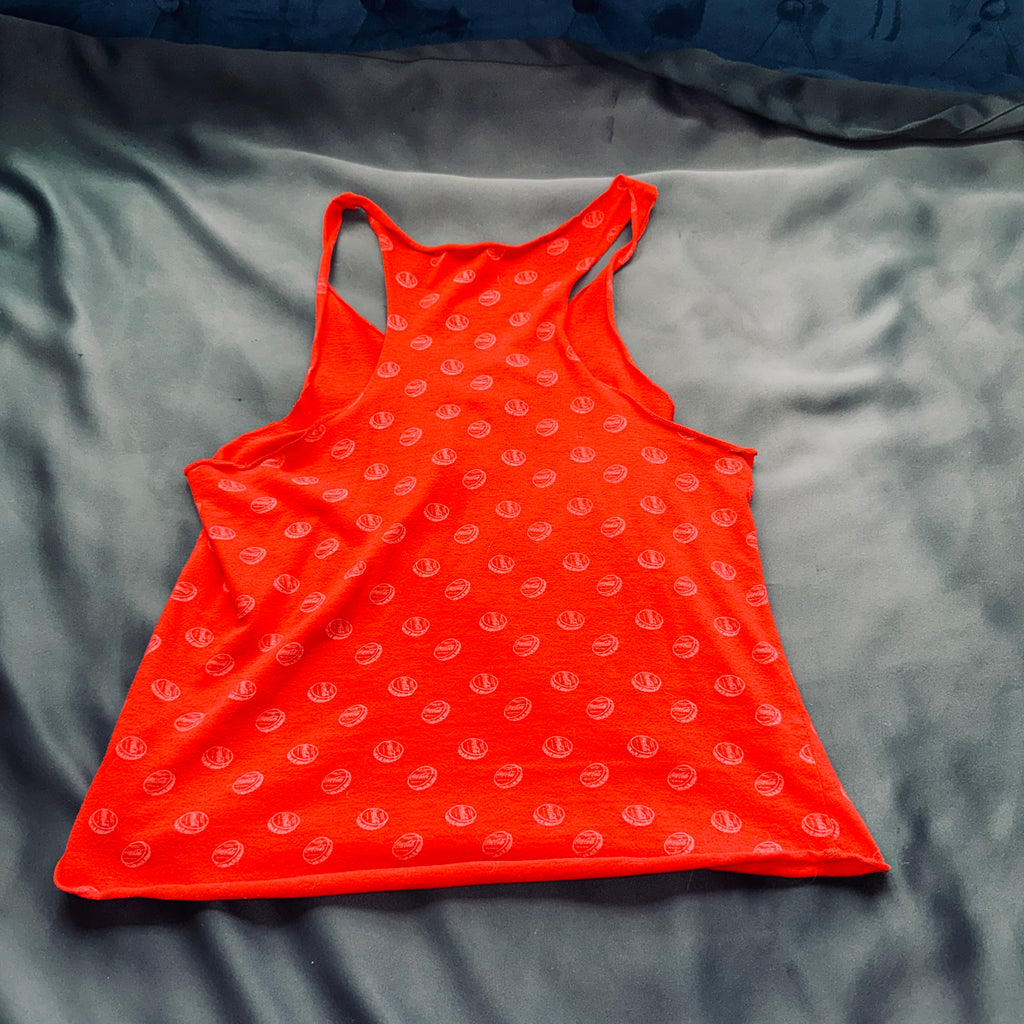 Coca Cola Red Scoop Neck Racerback Tank - Bold Logo