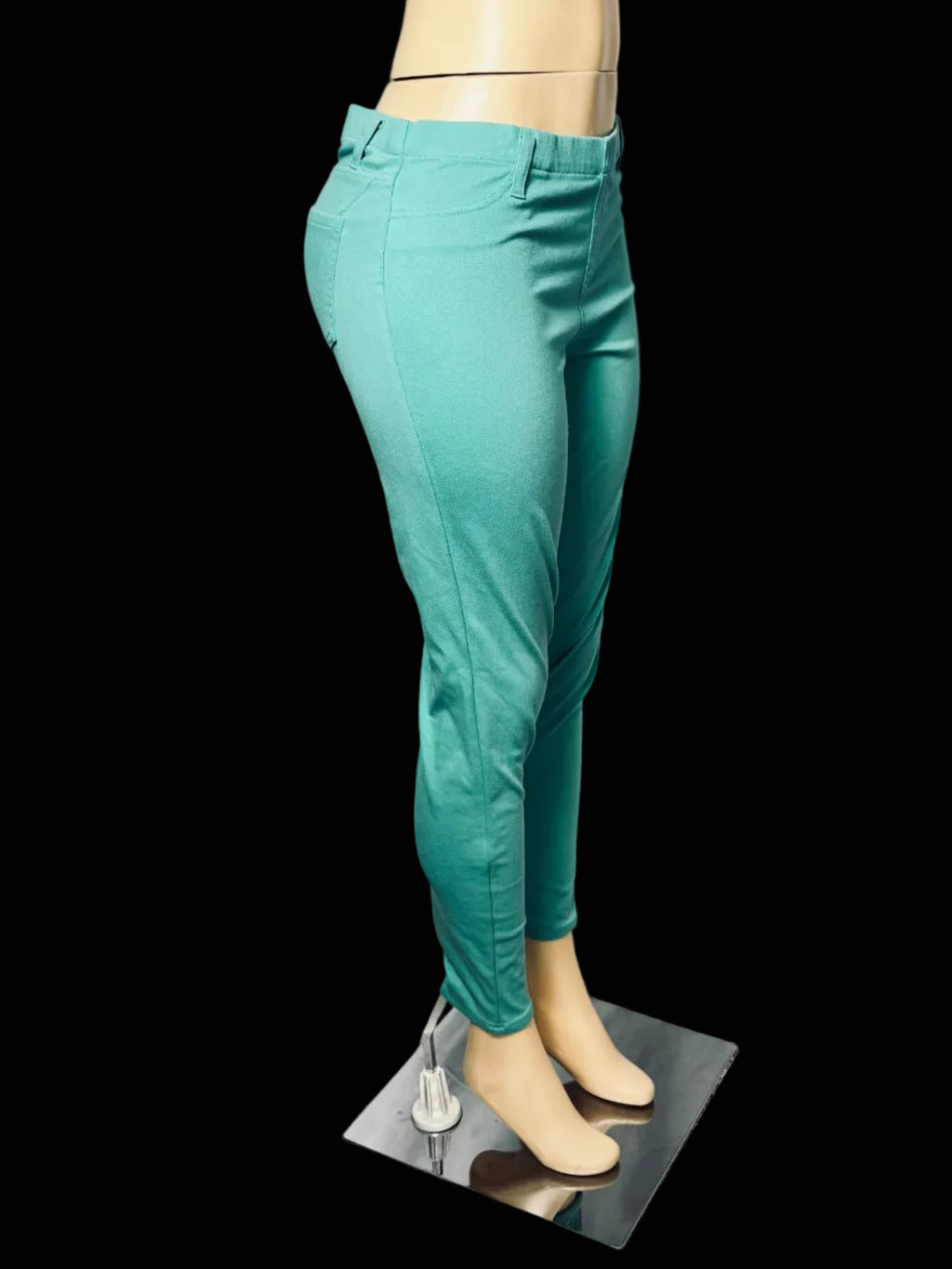 Faded Glory Turquoise Skinny Jeans Womens Large 12 / 14