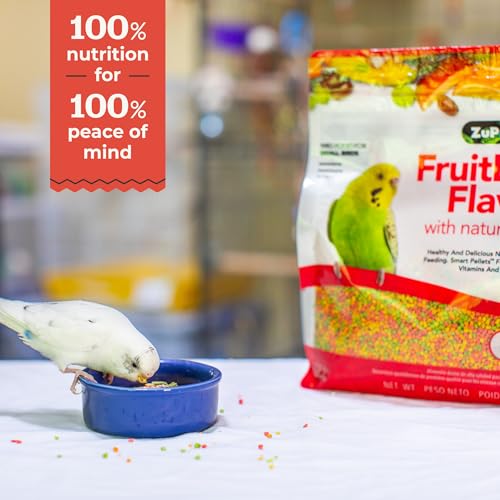 ZuPreem Sensible Seed Bird Food for Small, Medium and Large Birds, Parrots & Conures | Premium Blend of Seeds and FruitBlend Pellets | Made in The USA