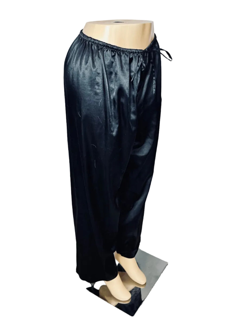 Silk Satin Pajama Pants Casual Loose Lounge Pants Drawstring Elastic Waist LPre-Owned