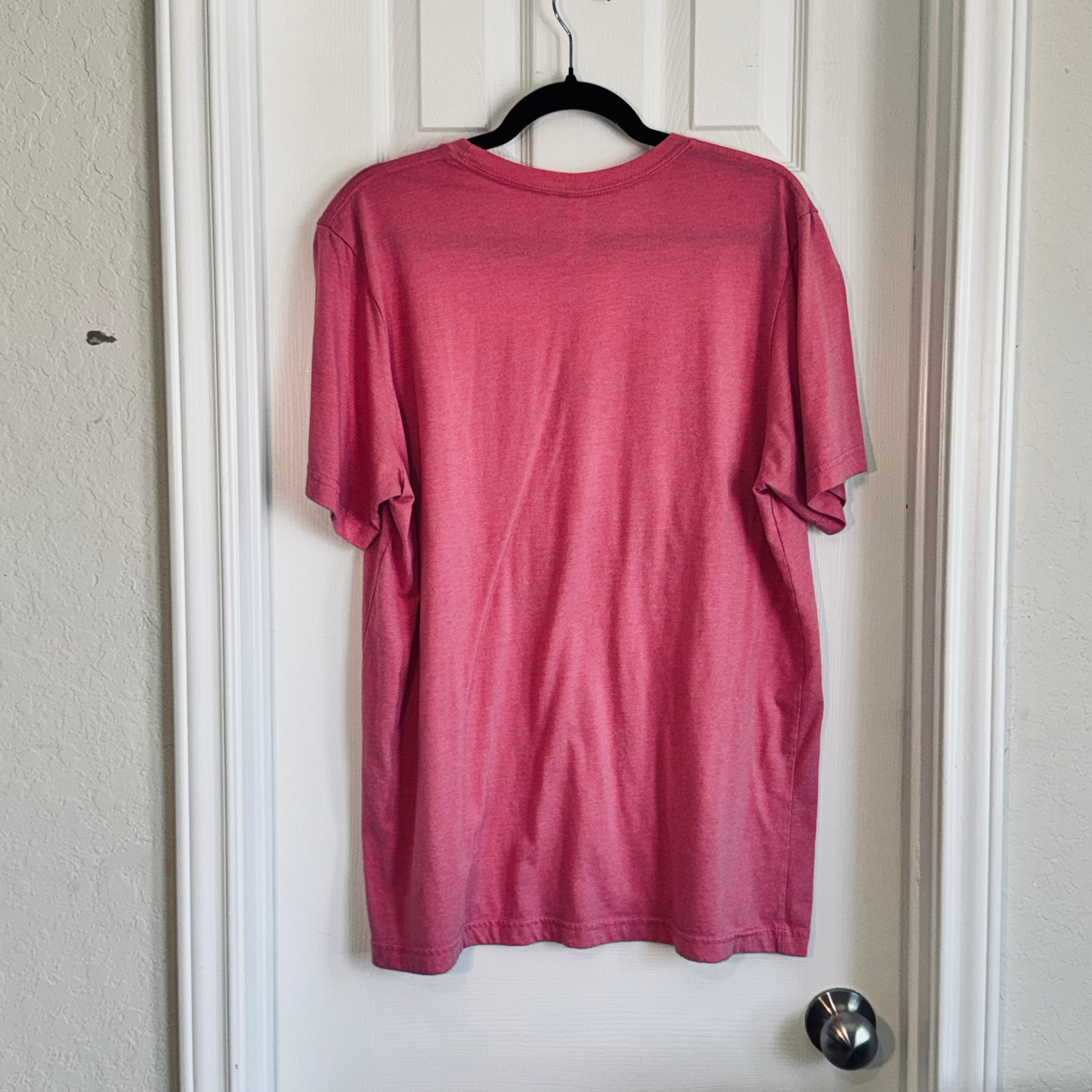 Bella Canvas Pink 'Cure' Ribbon Graphic Short Sleeve Tee