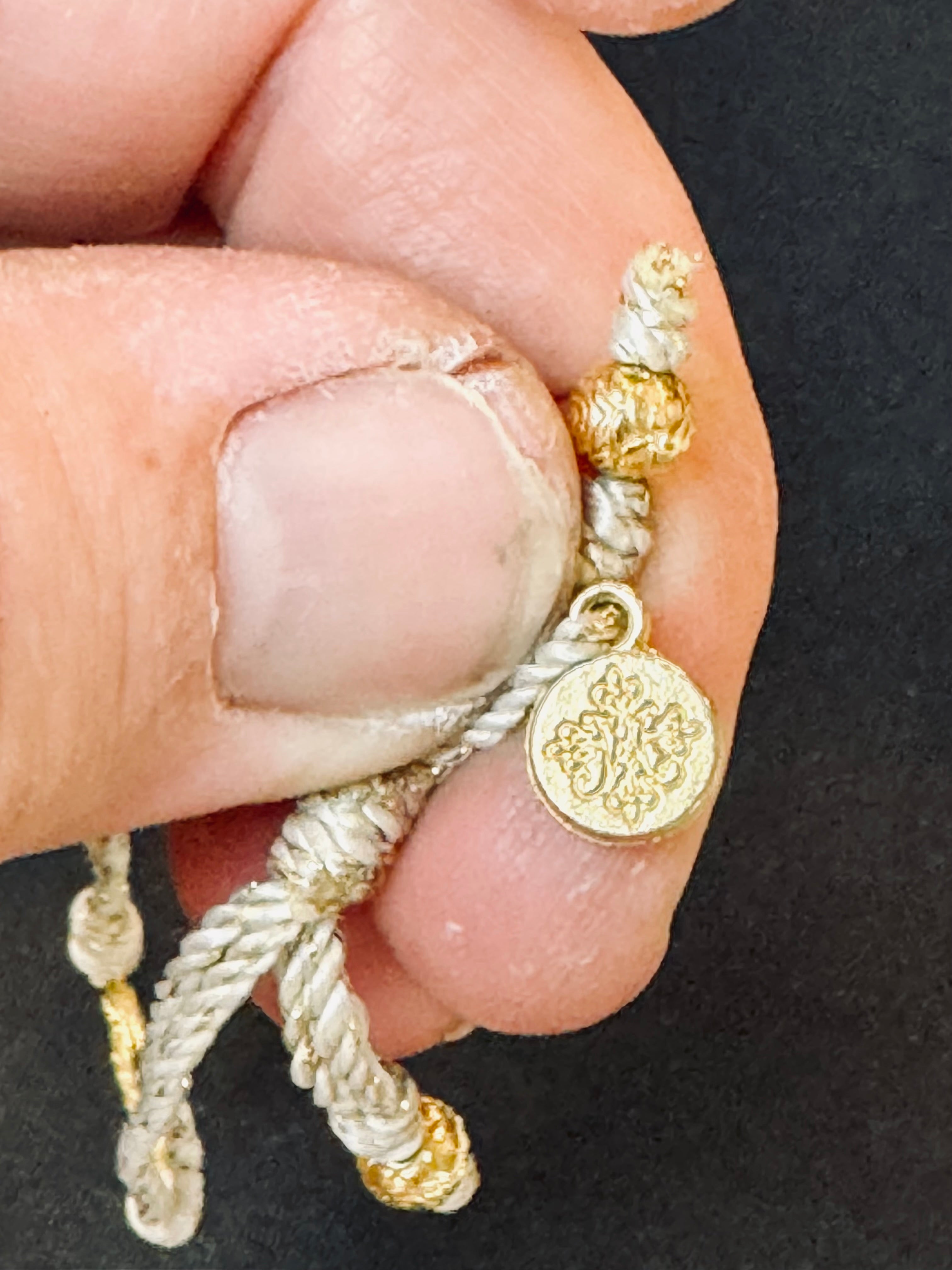 Old-World St. Benedict Medal Woven Cord Protection Bracelet