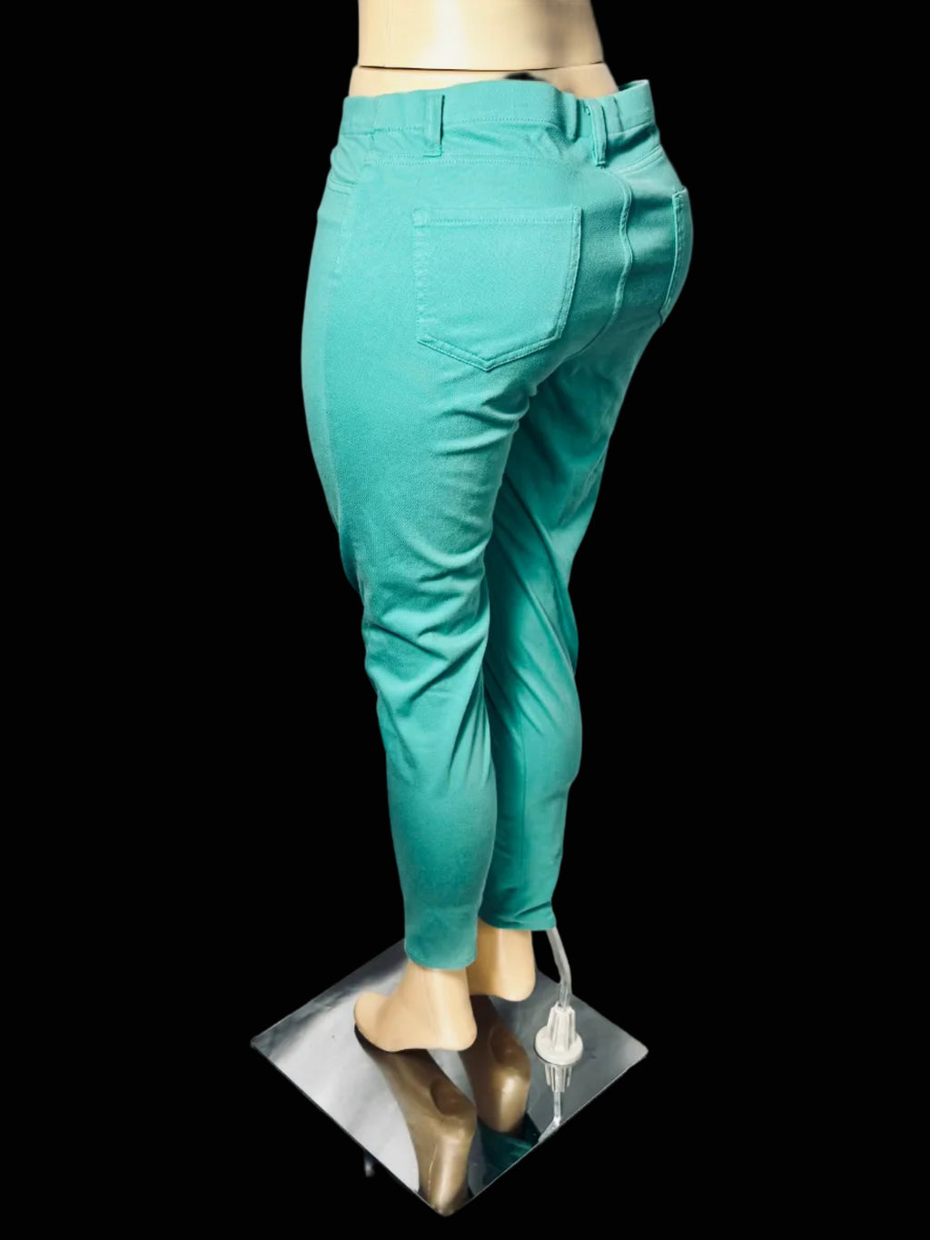 Faded Glory Turquoise Skinny Jeans Womens Large 12 / 14