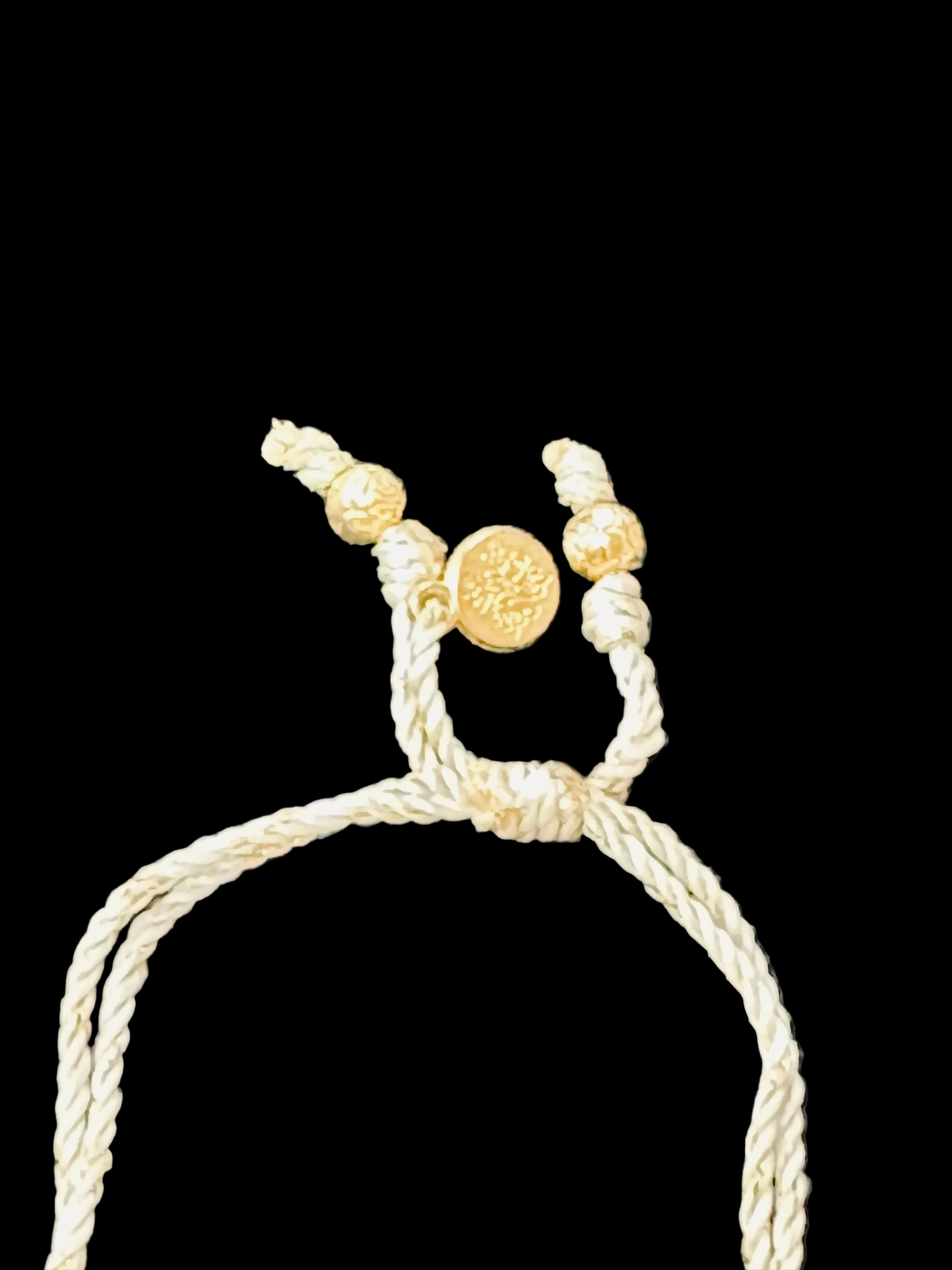 Old-World St. Benedict Medal Woven Cord Protection Bracelet