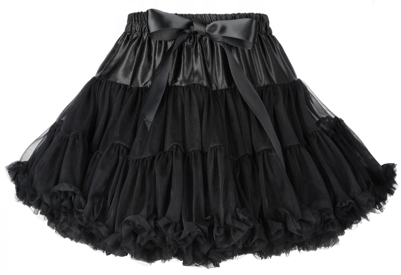 Penny Esther Women’s Petticoat Skirts Tulle Underskirts Chiffon Half Slips Fluffy Ballet Dress