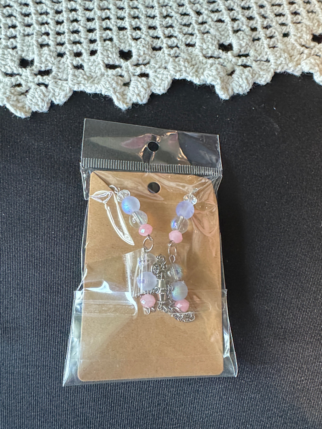 My Melanie Bunny Friend Pastel Beaded Necklace  