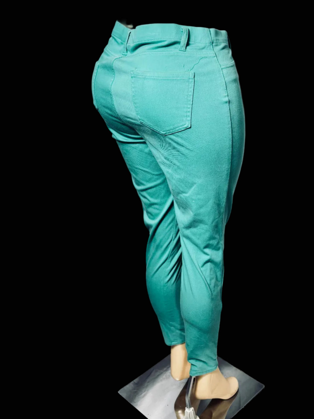 Faded Glory Turquoise Skinny Jeans Womens Large 12 / 14