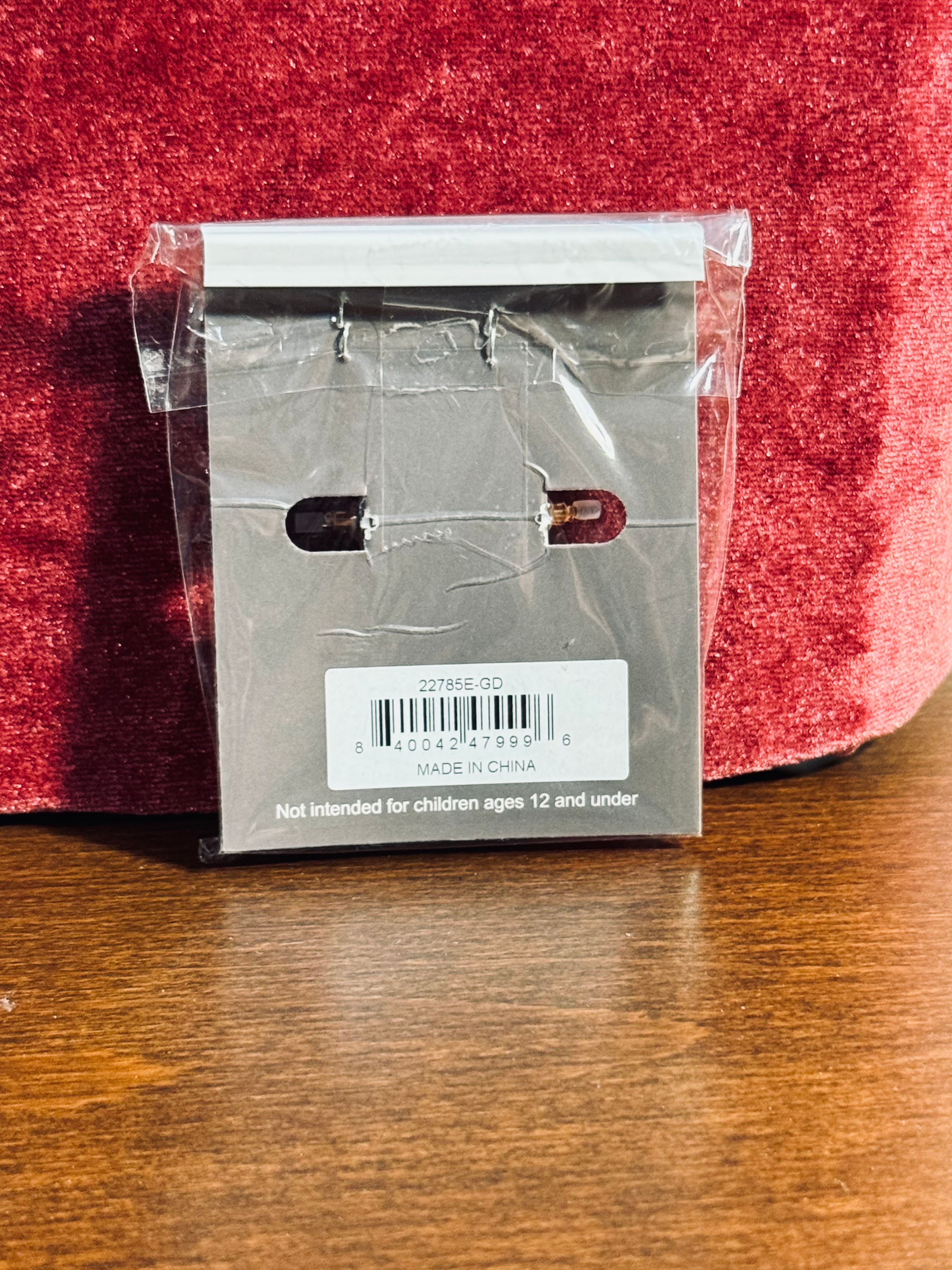 Canvas Style Co. Gold Single Ribbed Melon Ball Drop Hoop Earrings - NIP/NWT