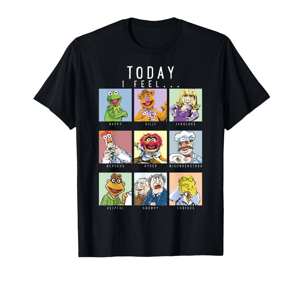 Disney The Muppets Today I Feel Box Up Character Portraits T-Shirt