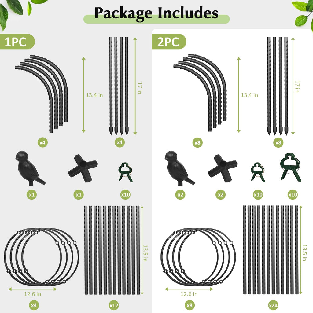 Garden Obelisk Trellis for Climbing Plants Outdoor, Tomato Cage, Rose, Flowers, Grape, Pea, Cucumber Trellis, Rustproof Plastic Coated Metal Plant Support Trellis for Potted Plants