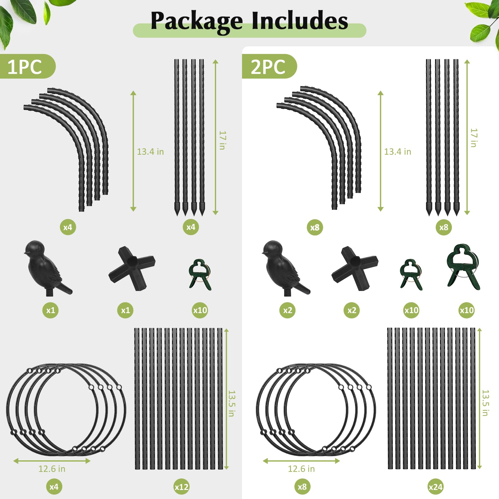 Garden Obelisk Trellis for Climbing Plants Outdoor, Tomato Cage, Rose, Flowers, Grape, Pea, Cucumber Trellis, Rustproof Plastic Coated Metal Plant Support Trellis for Potted Plants