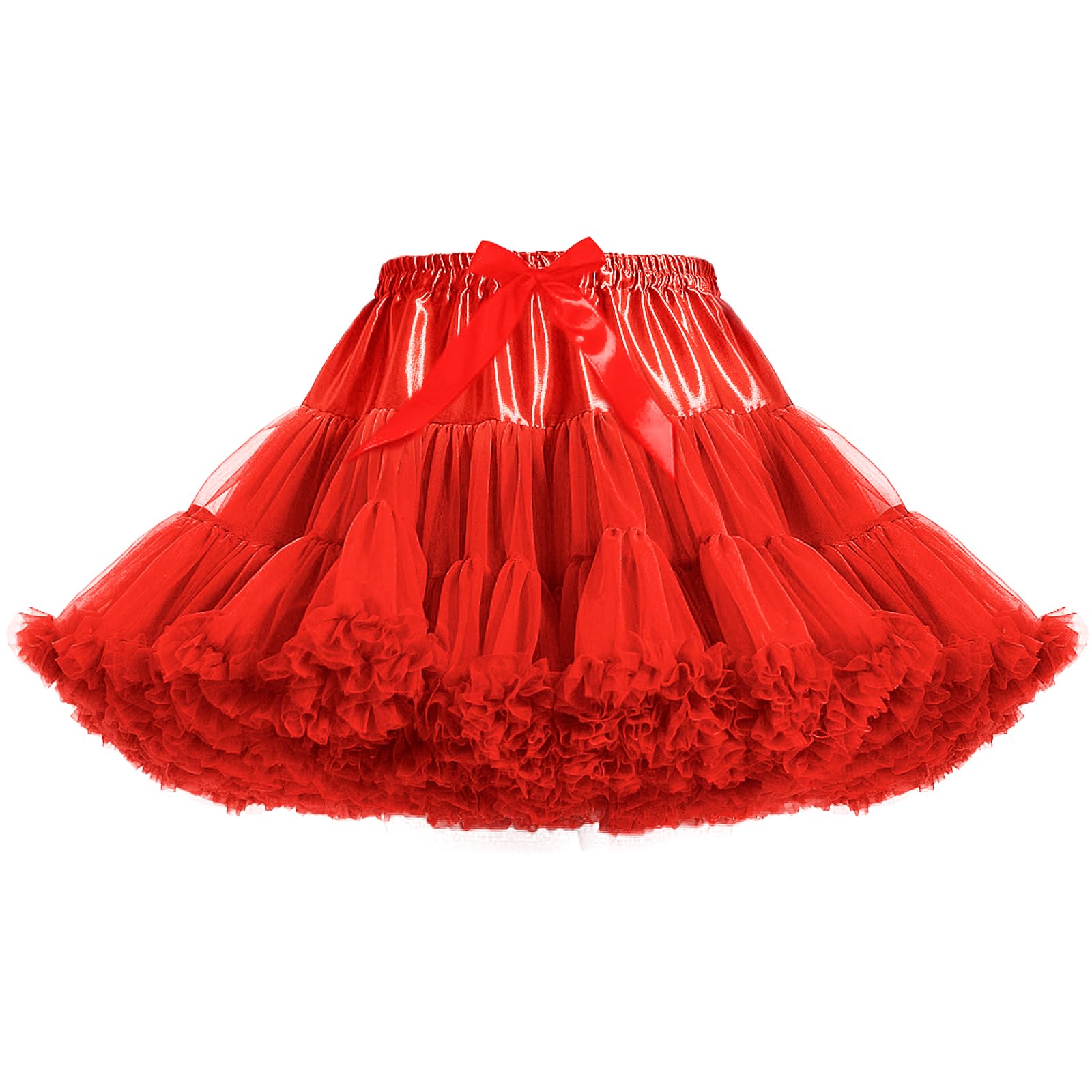 Penny Esther Women’s Petticoat Skirts Tulle Underskirts Chiffon Half Slips Fluffy Ballet Dress