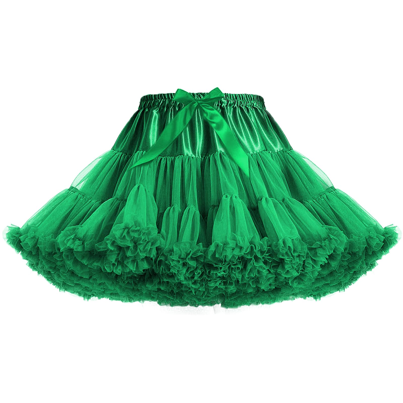 Penny Esther Women’s Petticoat Skirts Tulle Underskirts Chiffon Half Slips Fluffy Ballet Dress