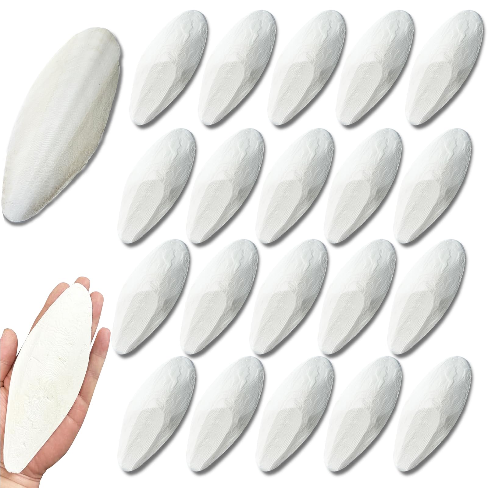 Clyairmao Bird Cuttlebone for Parakeets Cuttlebone for Birds - 100% Natural Cuttlefish Bone Bulk Chew Toy Bird Bites Calcium Stone for Canaries Tortoises,Snails,Reptiles,Parrots,Cockatiel