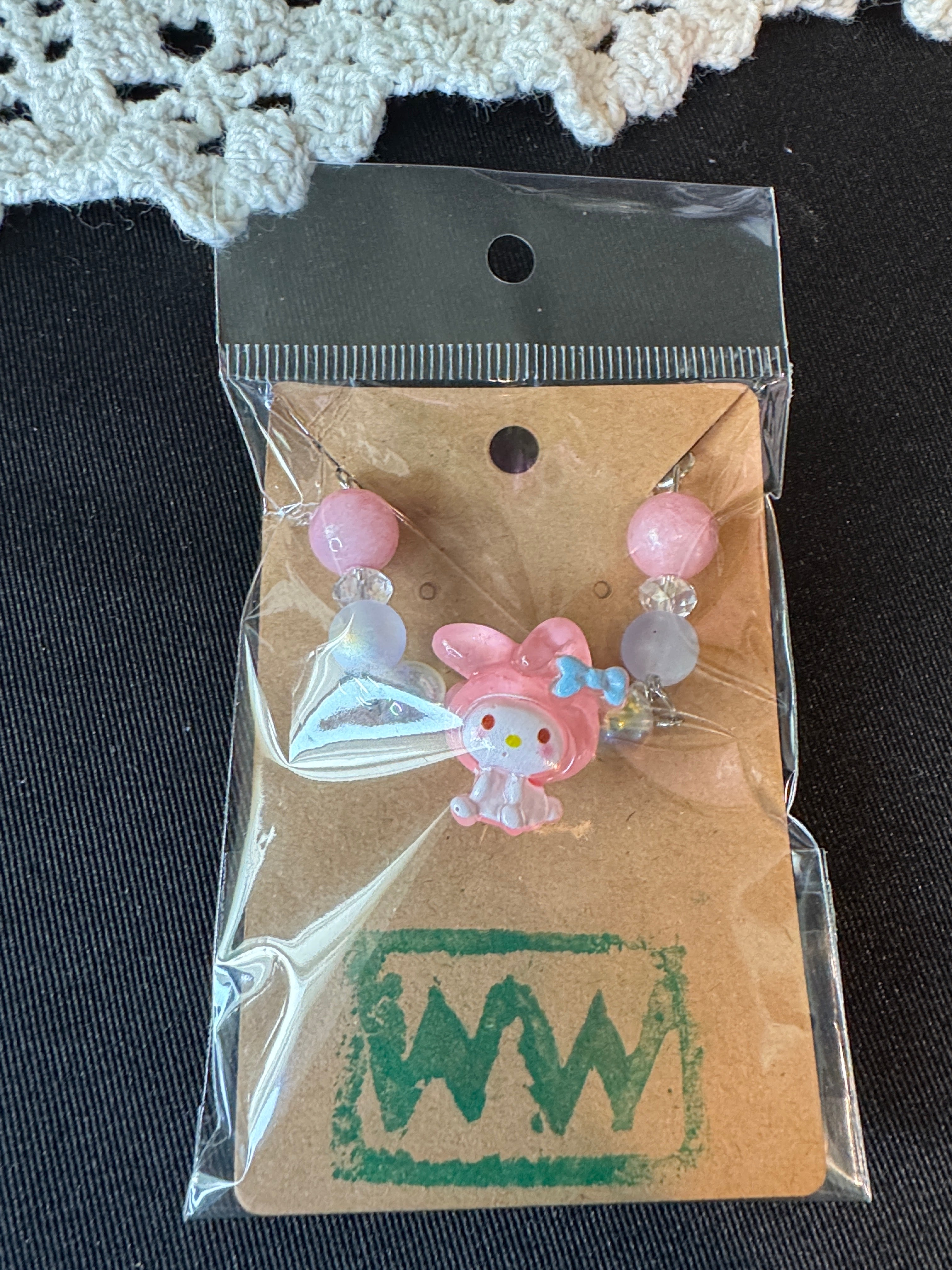 My Melanie Bunny Friend Pastel Beaded Necklace  