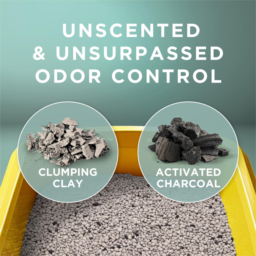 Purina Tidy Cats Unscented Cat Litter, Free & Clean Clumping Clay Cat Litter