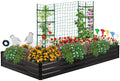 ONCEMORE Metal Raised Garden Beds Galvanized Elevated Planter Box Steel Vegetable Flower Bed Kit