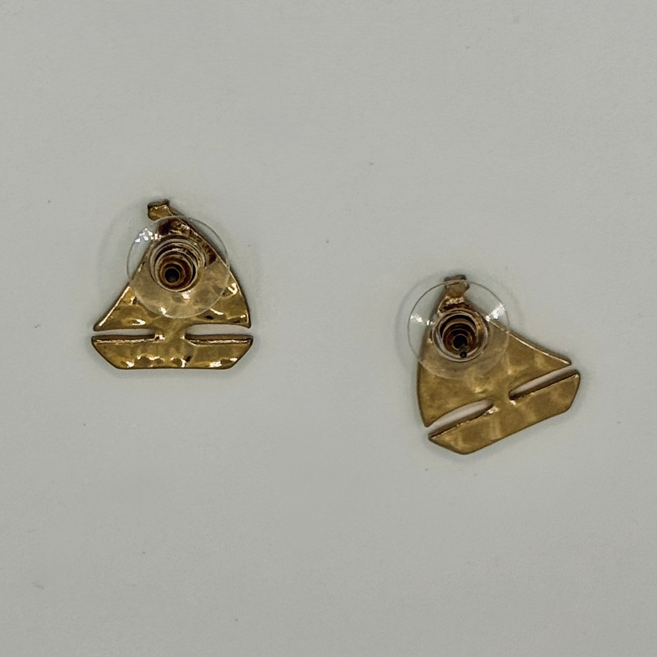 Sailboat Enamel Earrings Like New Matched Pair - New in Packaging