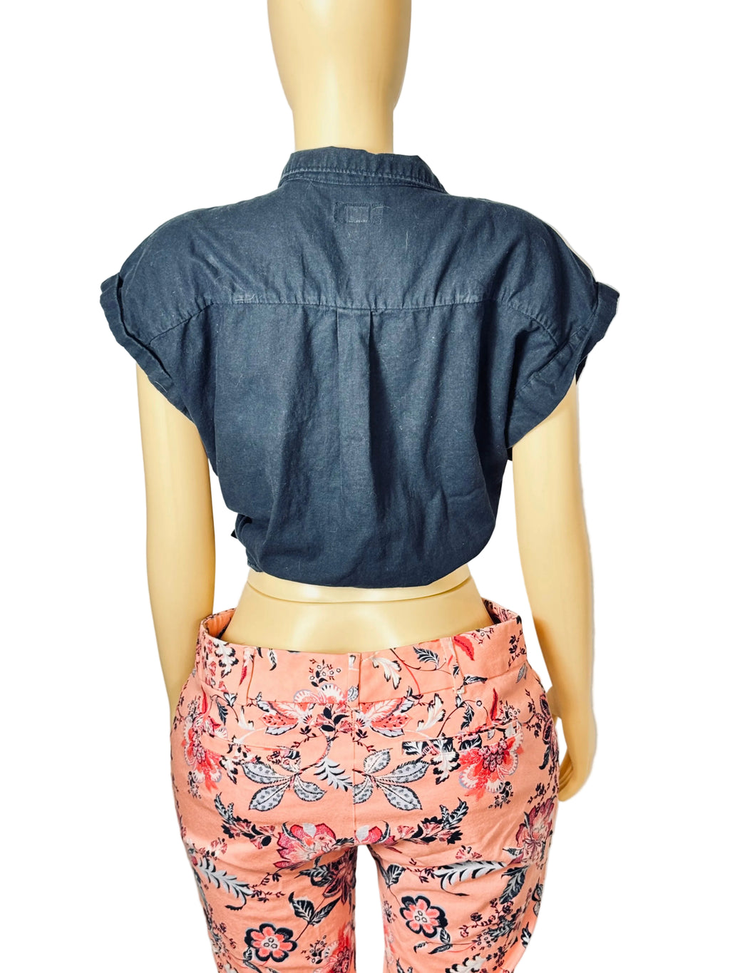 Basic Editions Women’s XL Button Down Short Sleeved Shirt