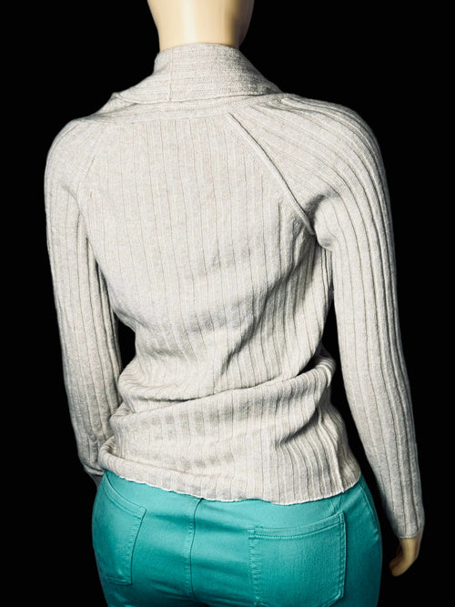 Banana Republic Cream Cashmere Blend Sweater Cotton Wool Cashmere Blend Women S