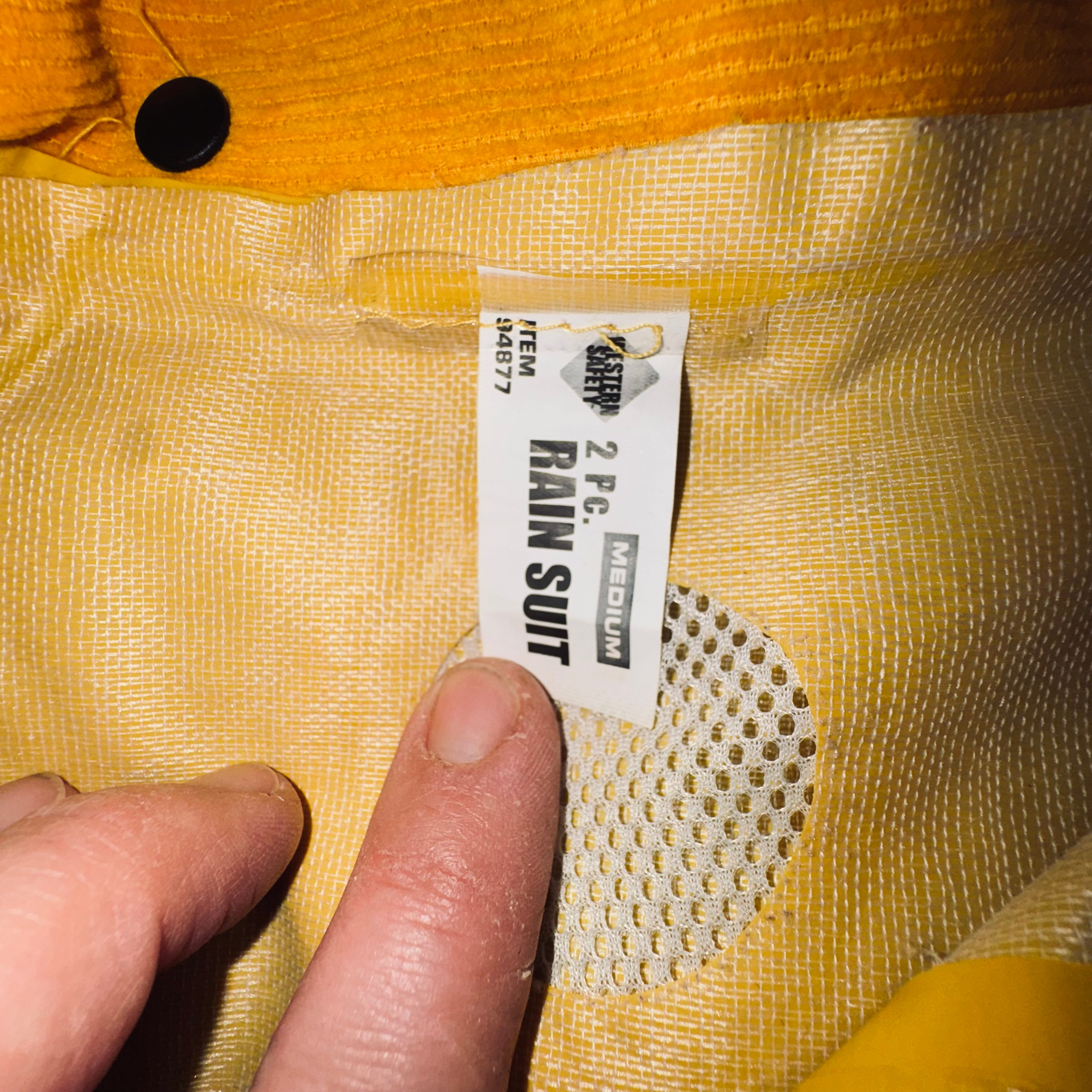 Men's Yellow Hooded Raincoat - Classic Waterproof Jacket