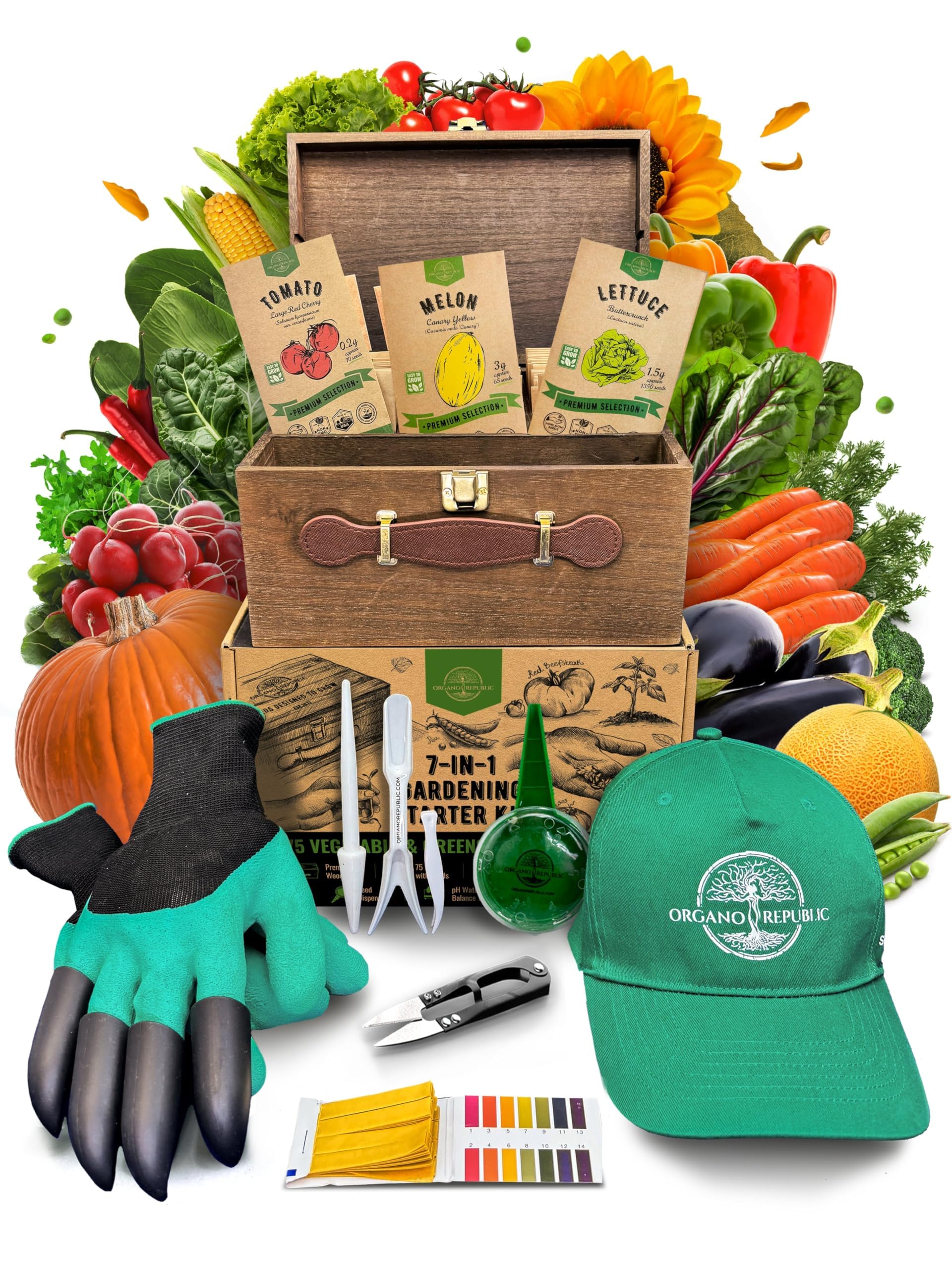 Vegetable Seeds Variety Pack - Non-GMO Heirloom Seeds for Planting Vegetables and Fruits in Individual Seed Packets, Garden Seed for Hydroponic, Indoor and Outdoors Gardening