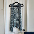 Chico's Marled Navy, White & Blue Chunky Knit Sleeveless Vest