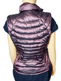 Bernardo Goose Down Quilted Puffer Vest Women's S Purple Pre-Owned Excellent