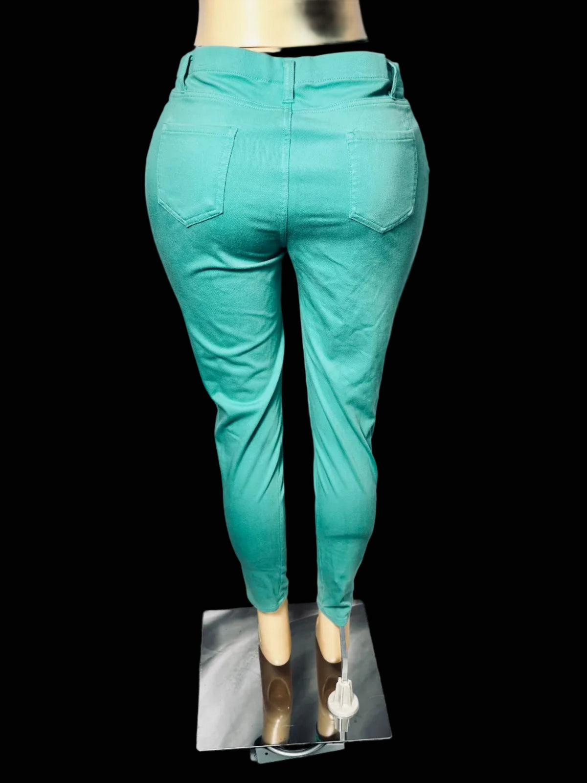 Faded Glory Turquoise Skinny Jeans Womens Large 12 / 14