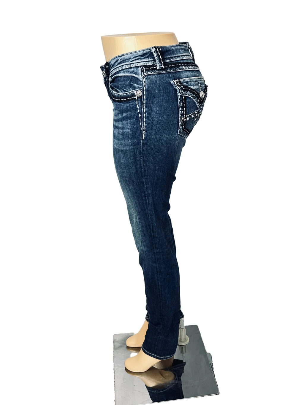 Vintage Y2K Miss Me Jeans 29" Bootcut Low Rise Pre Owned