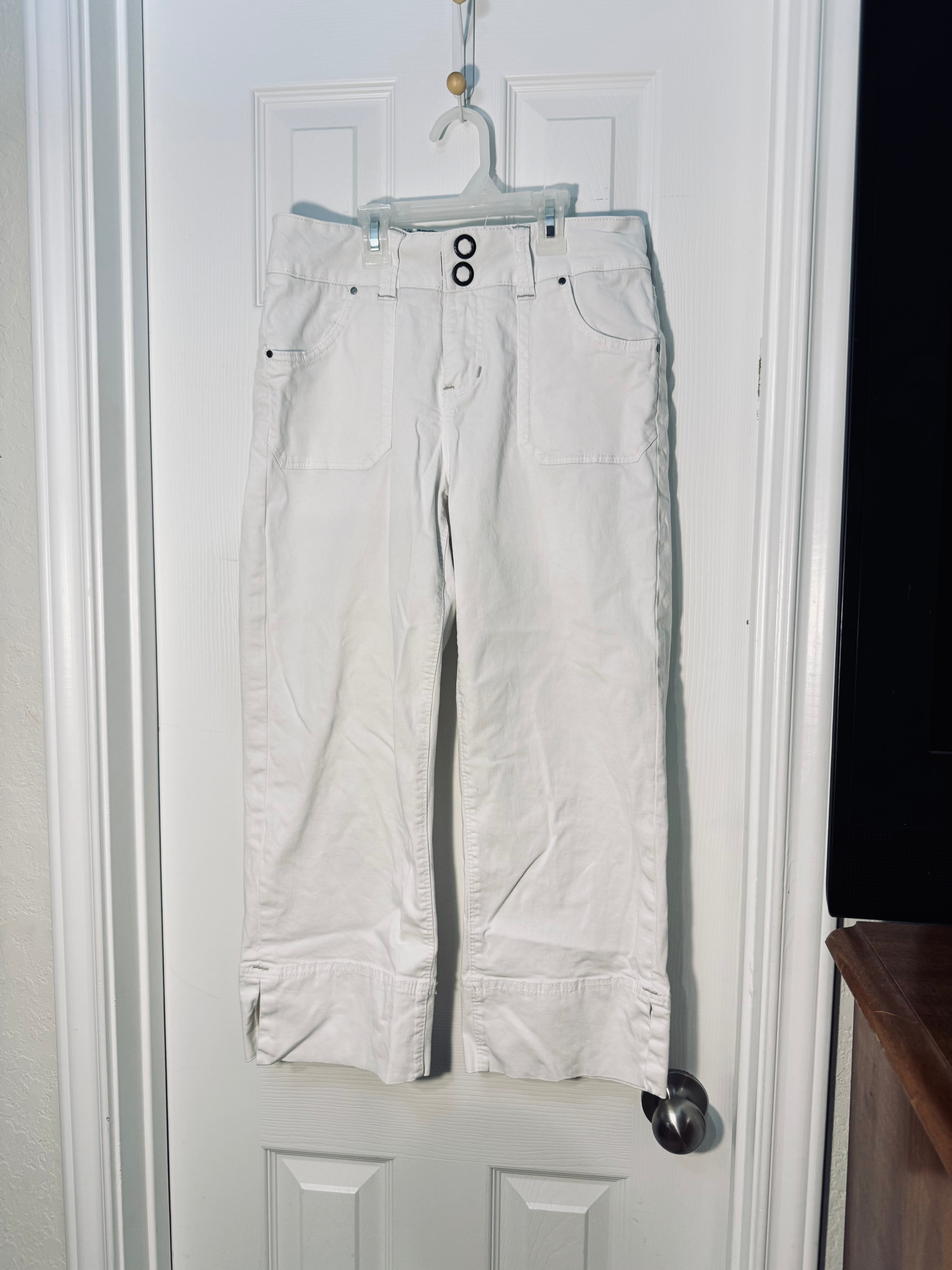 JAG Jeans Women's White Stretch Utility Capri Pants - Size 4