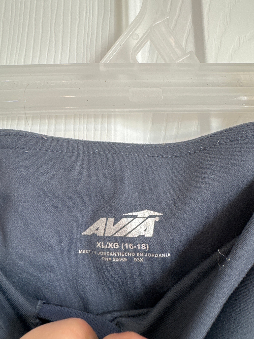 Avia Women's Active Grey and Pink Colorblock Leggings - Thrifted Find