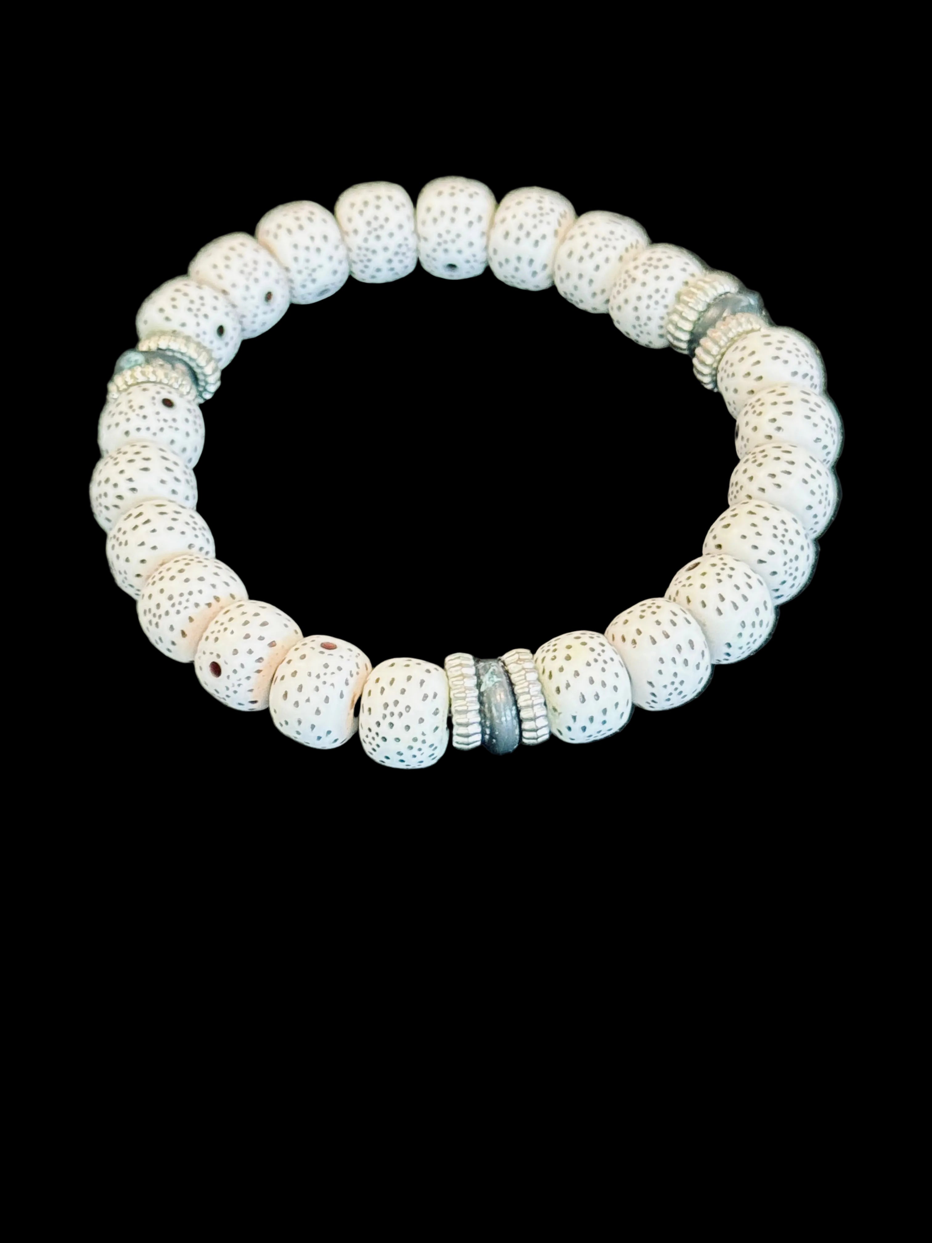 Earth-Minded "Star Moon" Bodhi Seed Wrist Mala