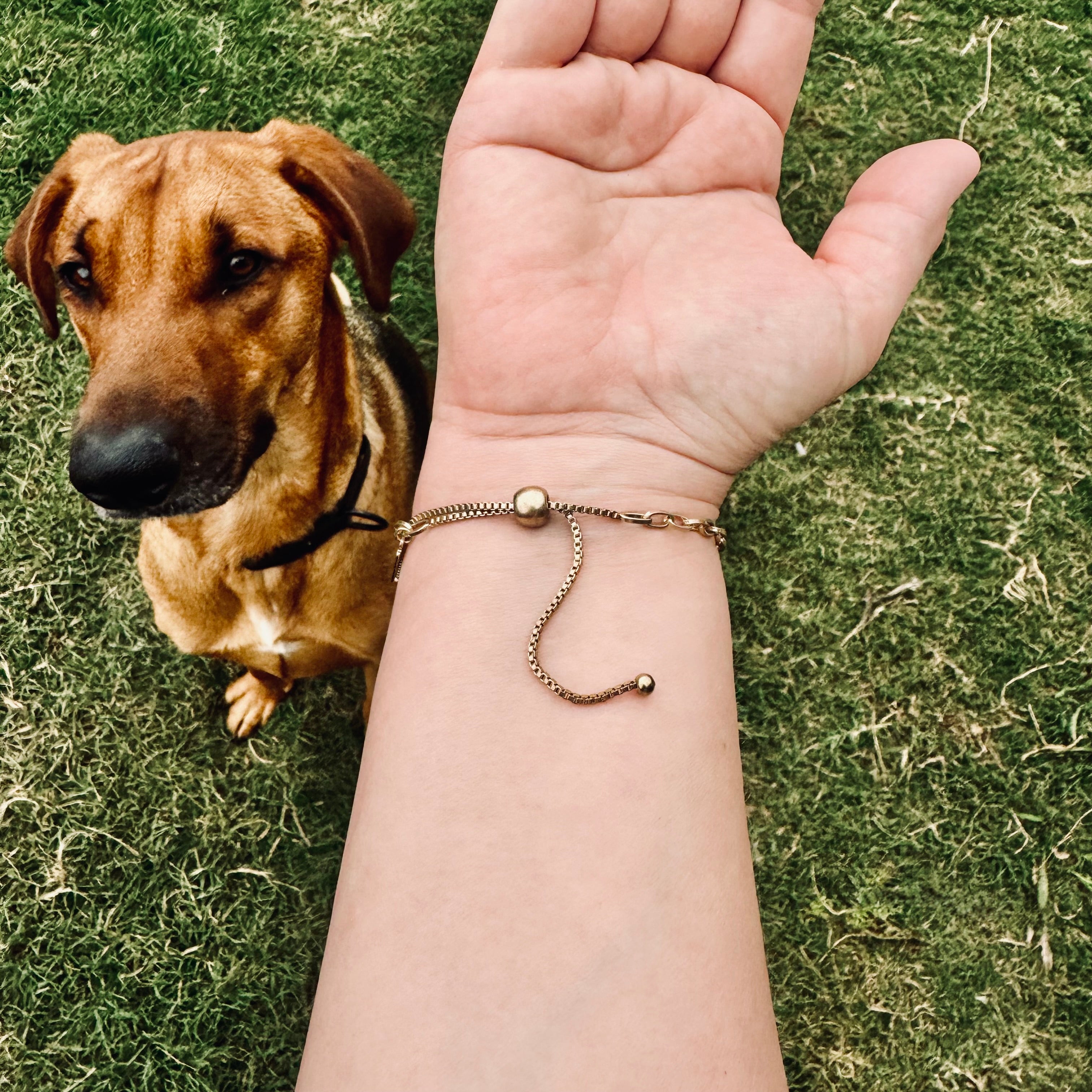 Canvas Style "HOPE" Engraved Adjustable Drawstring ID Bracelet