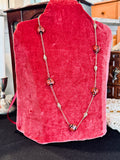 Whimsical Upcycled Ladybug Chain Necklace – Red and Black Hand-Painted Novelty Jewelry
