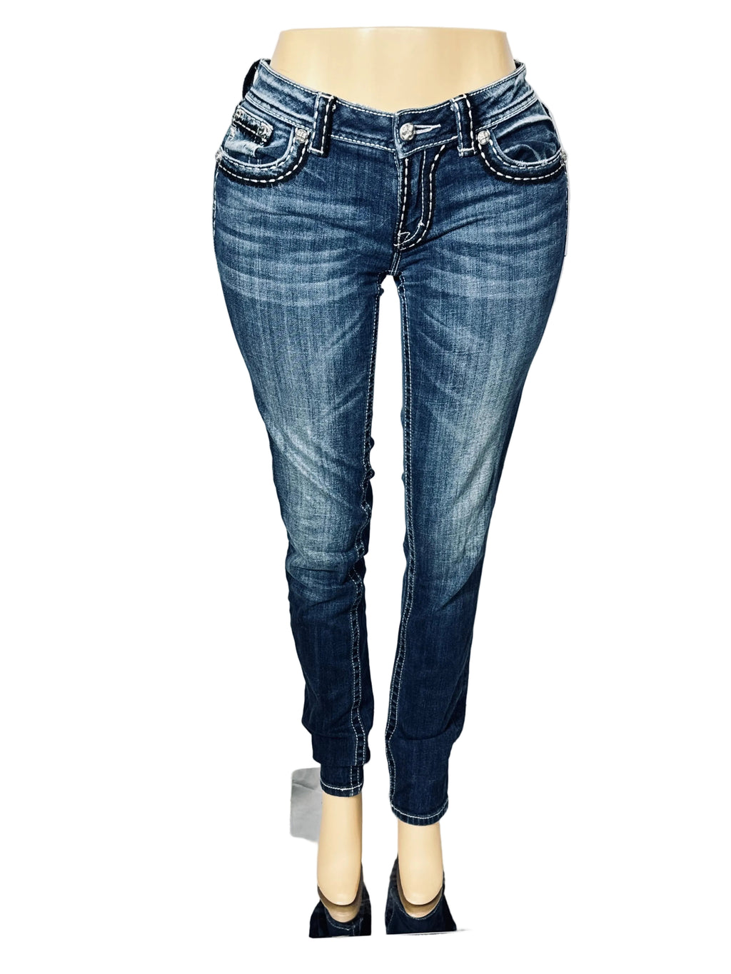 Vintage Y2K Miss Me Jeans 29" Bootcut Low Rise Pre Owned