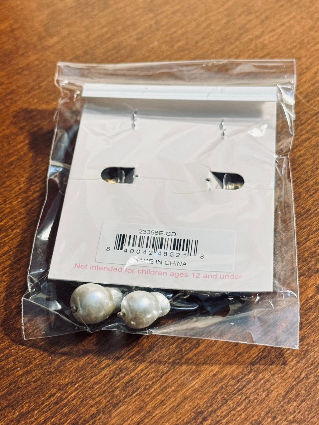 CANVAS Style Gold Seashell Pearl Drop Earrings NIP Coastal Baroque New
