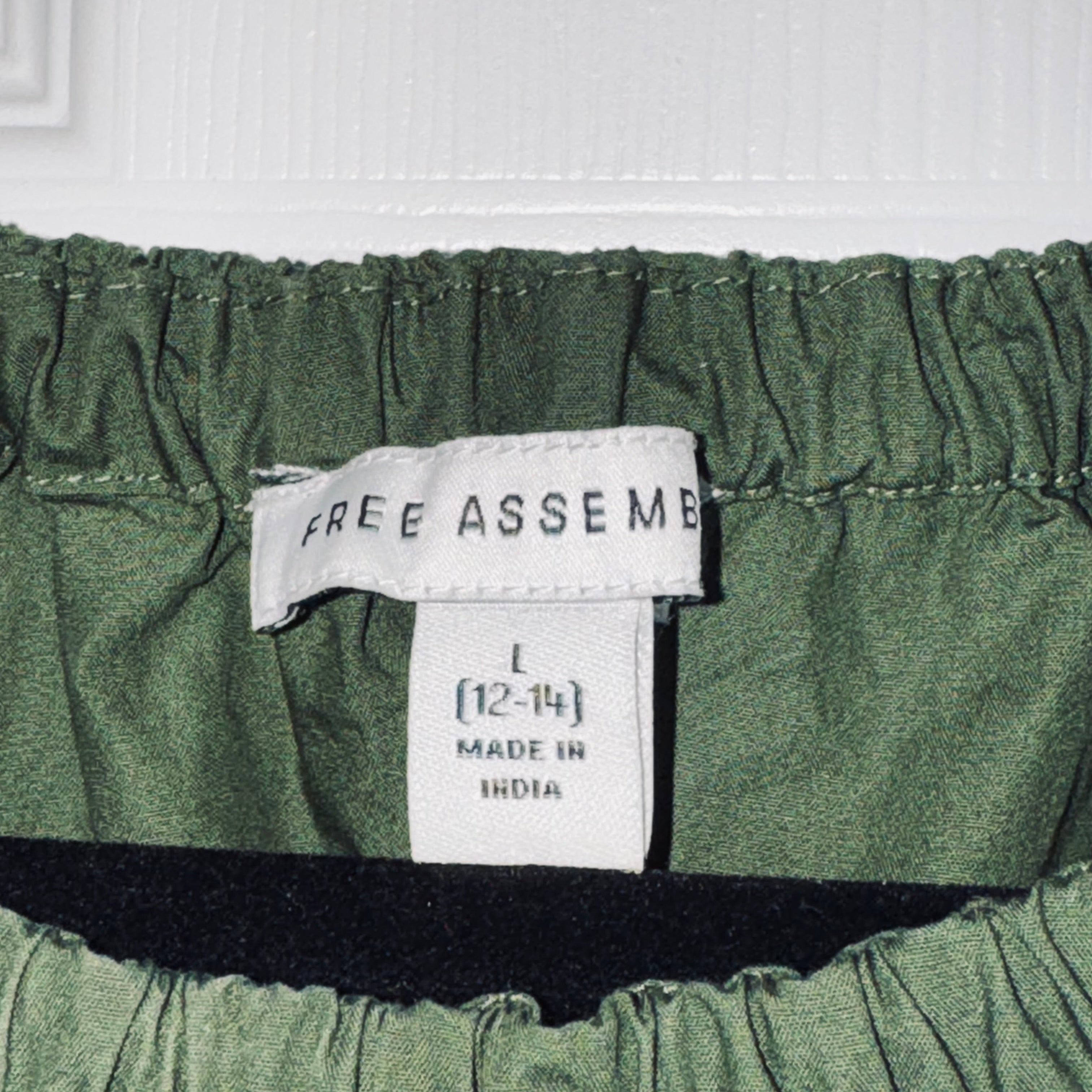 Olive Green Off-Shoulder Peasant Blouse