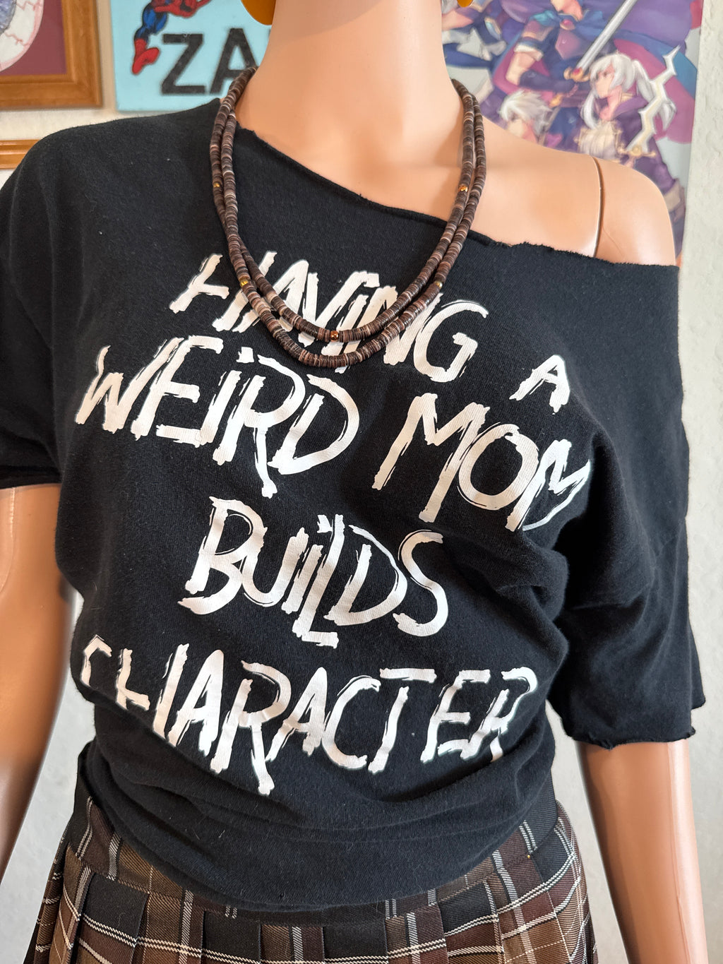Having a Weird Mom Builds Character – Limited Edition Art Tee | Benefits Animal Rescue & Rooted Academy