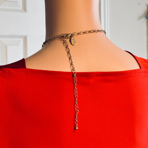 Canvas Style Chinoiserie Porcelain Bead Pendant Necklace