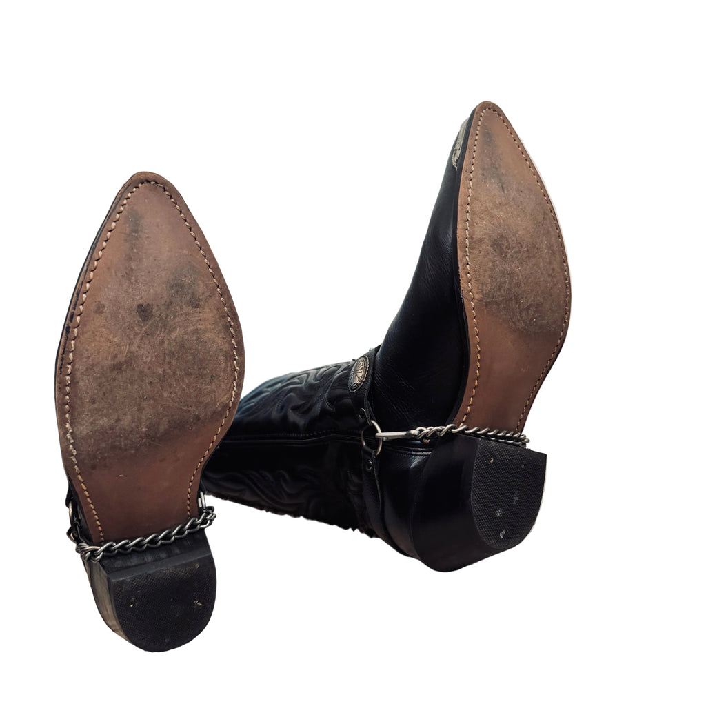 Women's Sage by Abilene Concho Harness Boots - Pre-Owned Find
