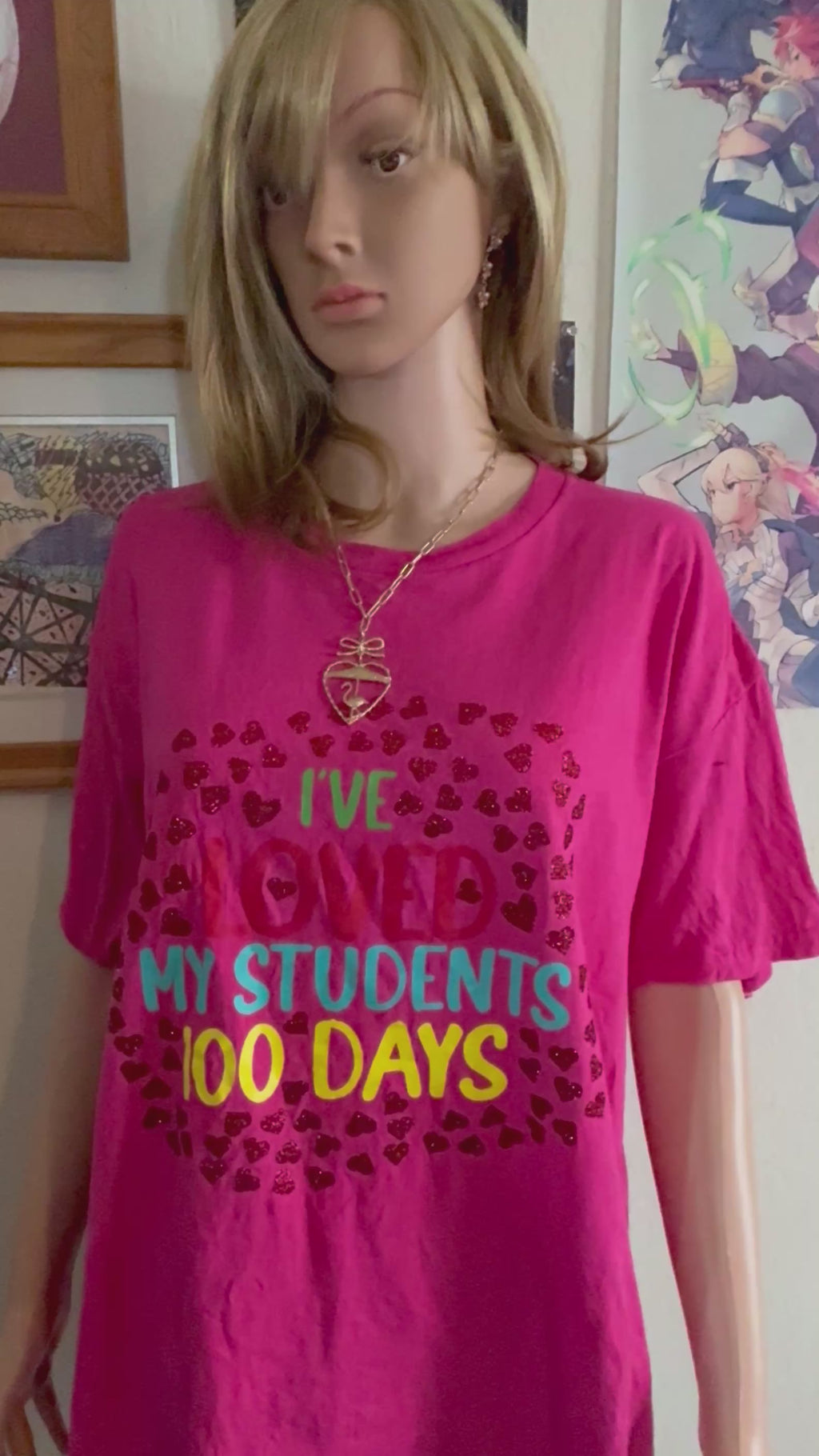“I’ve Loved My Students for 100 Days” Limited Edition Custom-Made-To-Order T-Shirt - New Product!